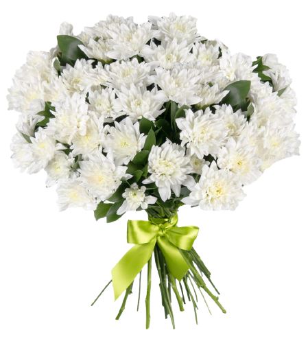 Classic White Chrysanthemum Bouquet – Luxe Flowers Delivered
