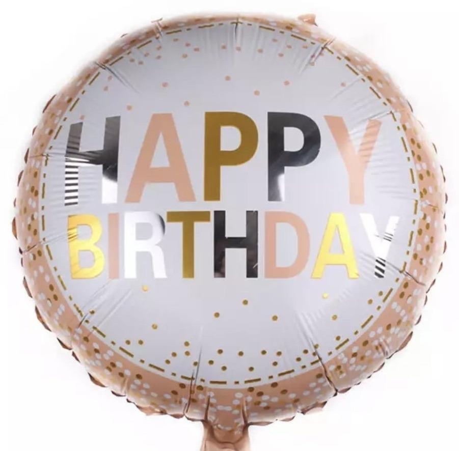 Classic Happy Birthday Helium Balloon – Luxe Flowers Delivered