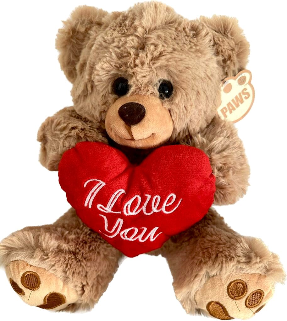 I love You Brown Plush Teddy 33cm