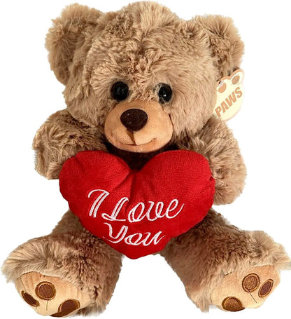 I love You Brown Plush Teddy 33cm