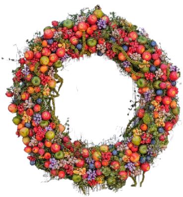 Malus and Berry Autumn Wreath