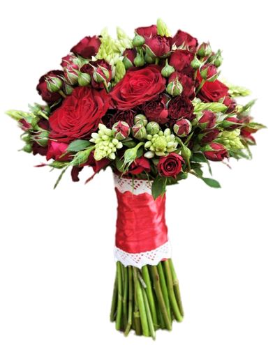 Red Roses Wedding Bouquet