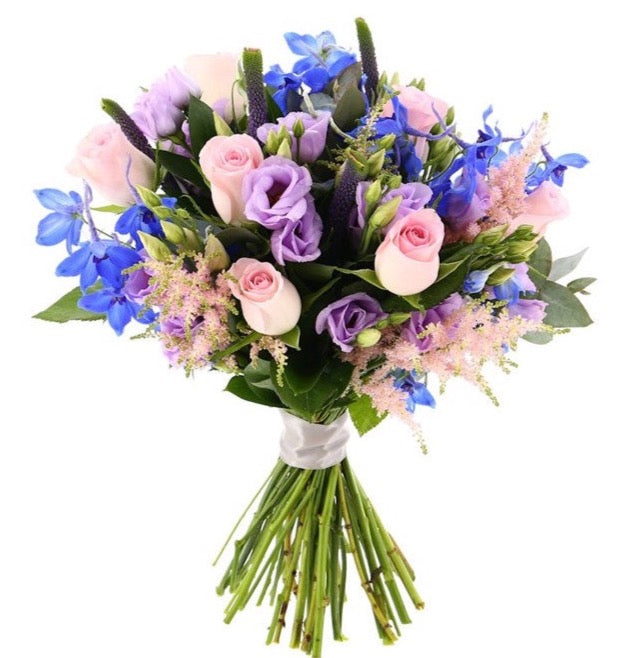 Roses with Delphinium Bouquet